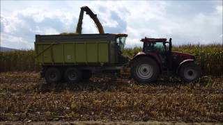 Maishäckseln 2015 Mit New Holland Fr 9050 Und John Deere, Case, Claas, Steyr