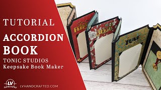 Accordion Book/Mini Album Using Tonic Studios Keepsake Book Dies Noticias
