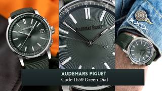 Unboxing der Audemars Piguet Code 11.59 mit grünem Zifferblatt | Ref. 15210ST.OO.A056KB.01