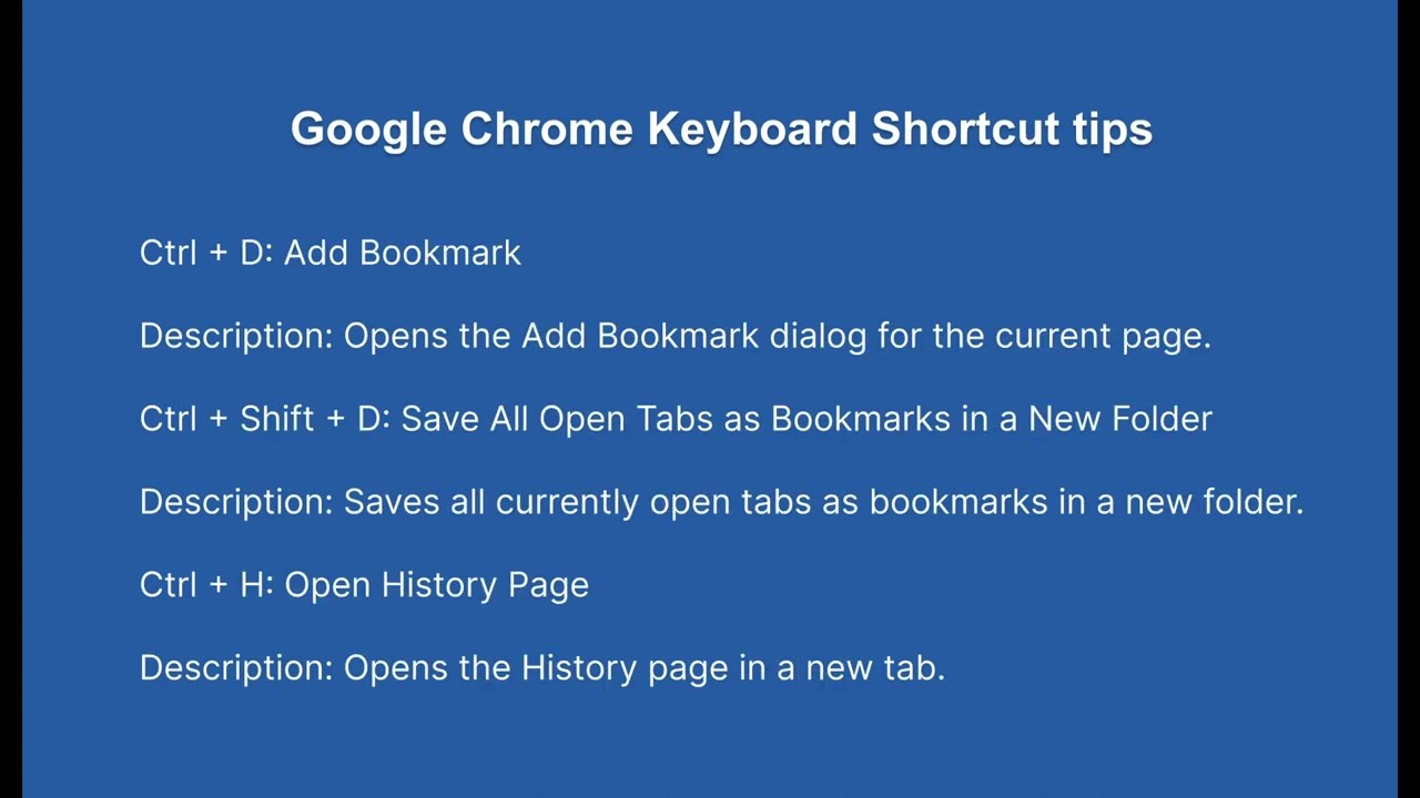 Google Chrome must know Keyboard Shortcuts tips-my favorite tips.