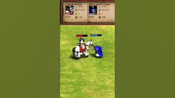 Crusader Knight vs Elite Teutonic Knight (AoE2) #Shorts