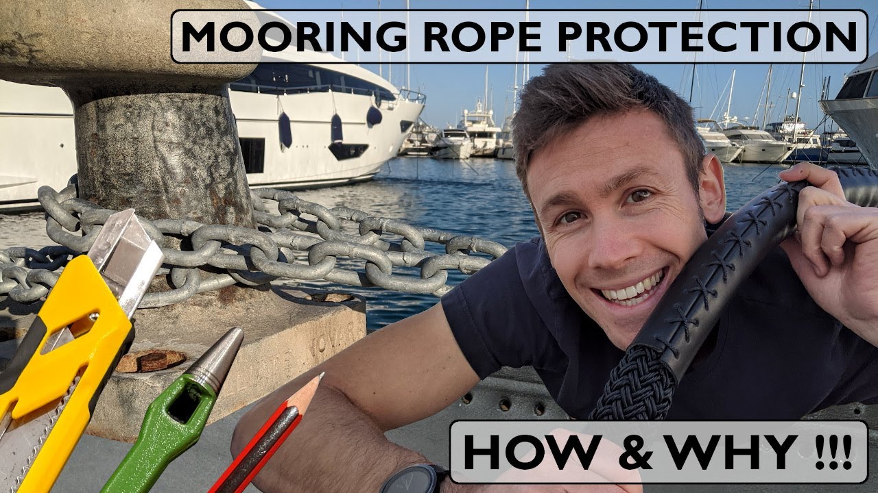 SUPERYACHT MOORING ROPE MAINTENANCE How To Make Leather Chafing Gear
