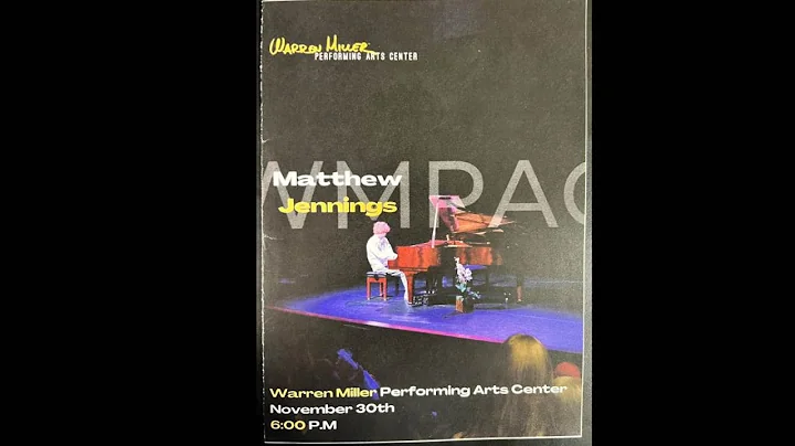 Matthew Jennings Piano Recital