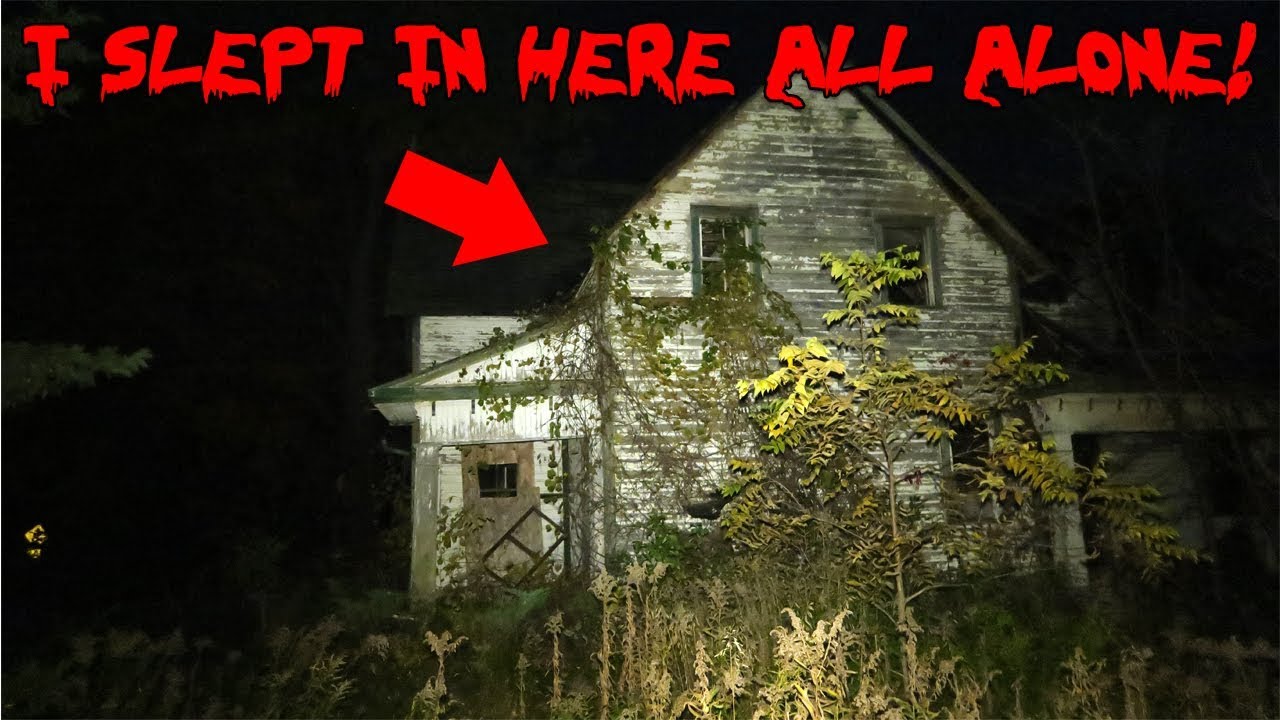 I SLEPT IN TOMS HAUNTED HOUSE ALONE WITH THE TROLL DOLL