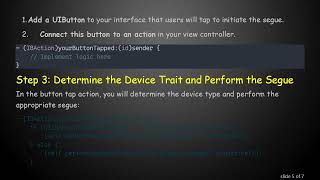 How to Change the UIStoryboardSegue Type Based on Device Traits in iOS