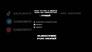 how to do a simple spin on videostar!! + smooth graphs ^