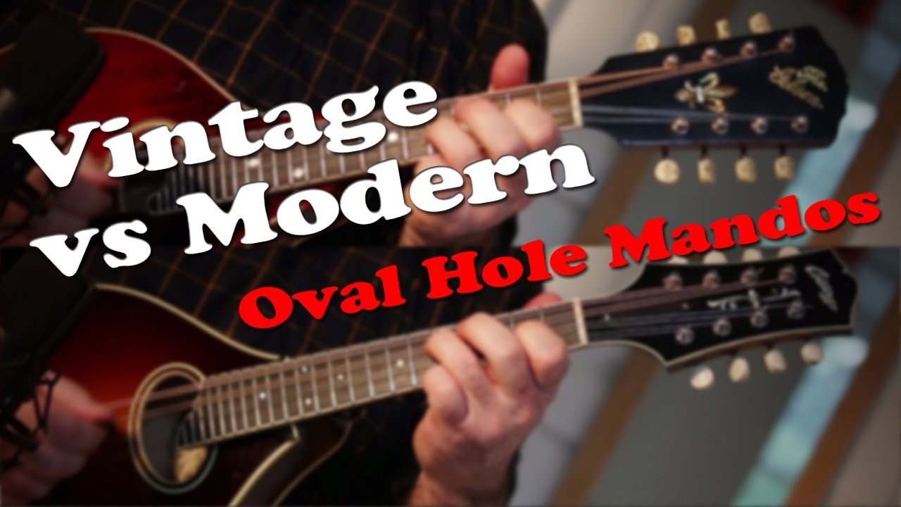 Vintage vs Modern oval hole mandolins comparison - YouTube