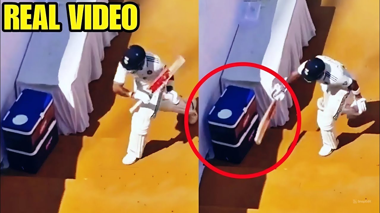 Virat Kohli smashes ice box with his bat in anger after poor outing in ...