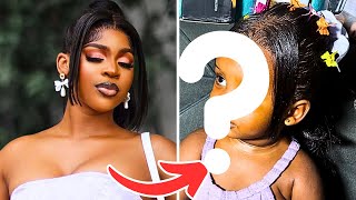 Recreating Purple Speedy $30K Viral Frontal Wig On My Toddler 🤩 Installation YAy OR NAy