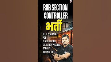 Section Controller Job In Railway #rrb #sectioncontroller #sectioncontroller2025
