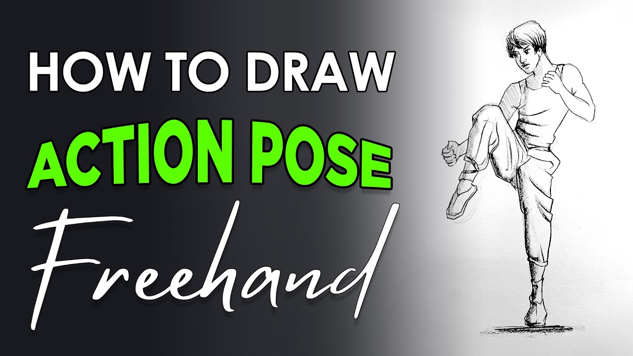 Drawing Action Shot How to draw Action Sketch Freehand #drawing #sketching #dailysketch # ...