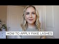 EASY HOW TO APPLY FAKE LASHES FOR BEGINNERS