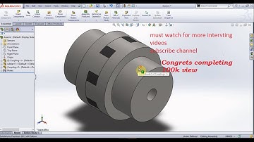 Spider Coupling design in solidworks | solidworks tutorial | solidworks design | 3D Design