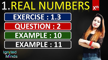 Question 2 | Example 10 | Example 11 | Exercise 1.3 | Chapter 1 | Real Numbers | Class 10th Math
