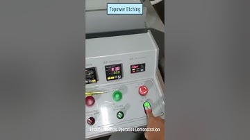 Etching Machine Operation Demonstration #Shorts