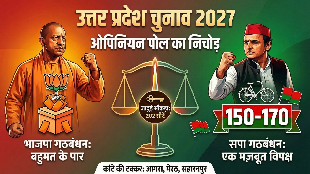 UP Election 2027 Opinion Poll: किसकी बनेगी सरकार? | Yogi vs Akhilesh ...