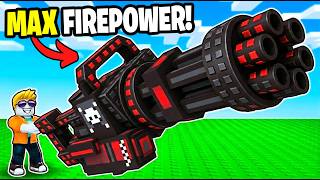 Starting Over as a NOOB for MAX FIREPOWER in ROBLOX +1 GUN EVOLUTION