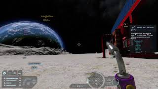 Space engineers chilling doing random stuff on the moon p2
