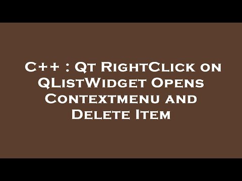 C++ : Qt