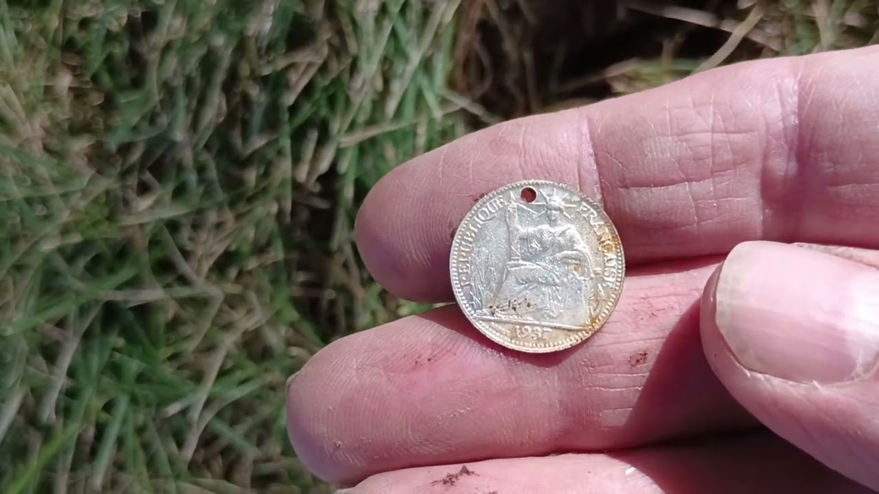 Amazing foreign silver coin found in the crazy heat wave.