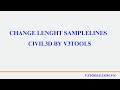 Change Lenght Samplelines in Civil3D