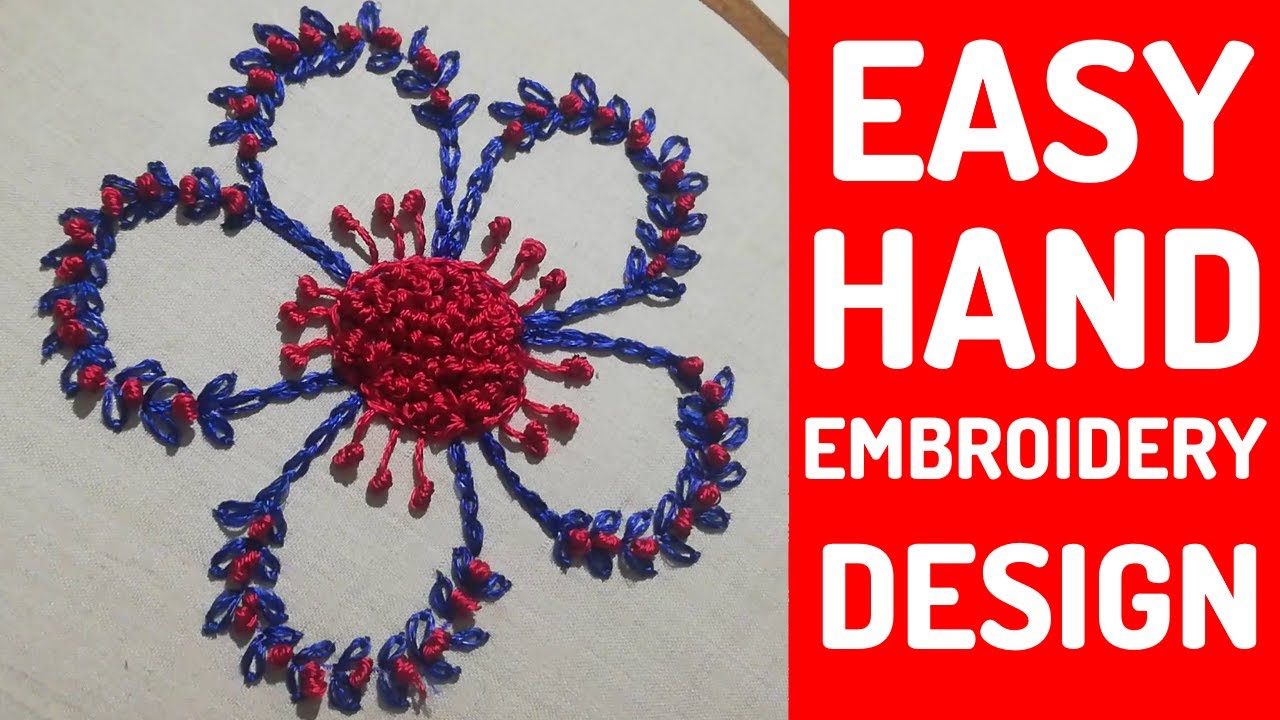 Beautiful Hand Embroidery Lazy Daisy Stich Easy Hand Embroidery