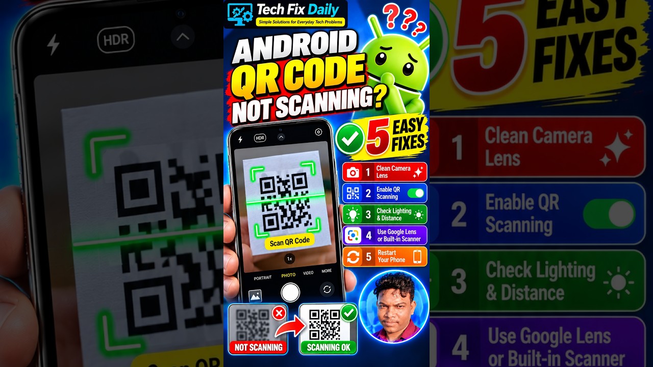 Android QR Code Not Scanning? 5 Easy Fixes! - YouTube