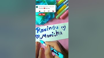 Blue Magical pen 🖊️😱 Comment your📛📛 subscribe this channel🌼🌚 #nameart #calligraphylattering #shorts