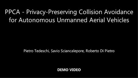 PPCA - Privacy-Preserving Collision Avoidance for Autonomous Unmanned Aerial Vehicles