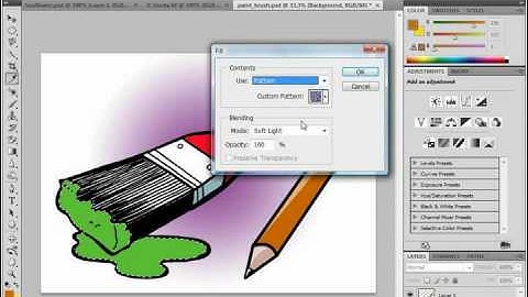 Photoshop Tutorial Using Patterns Adobe Training Lesson 8.5