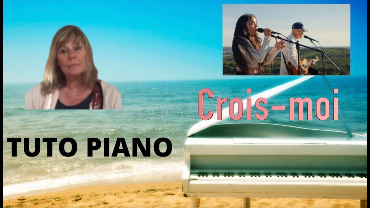 TUTO PIANO "Crois-moi" de Gaëtan Roussel. Très FACILE. 🥰😎 5 ACCORDS