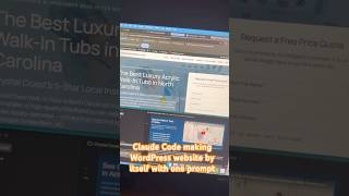 Claude Code building a WordPress website by itself with one prompt #claudecode #claude #ai