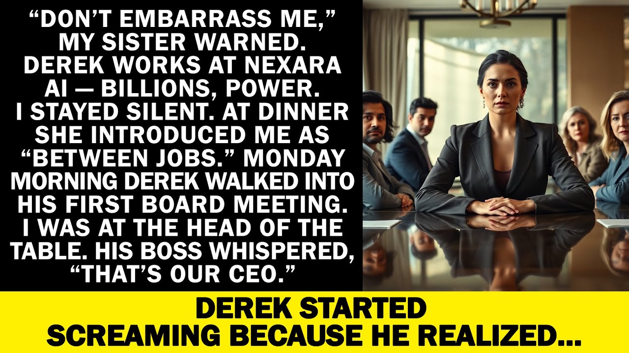 My sister bragged about her tech fiancé. He froze when he entered the meeting I chaired.