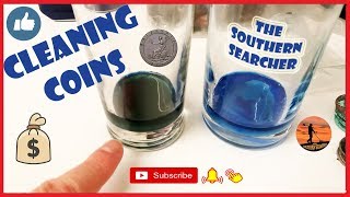 HOW TO CLEAN BEACH COINS AND EVEN LAND COINS FOUND METAL DETECTING UK