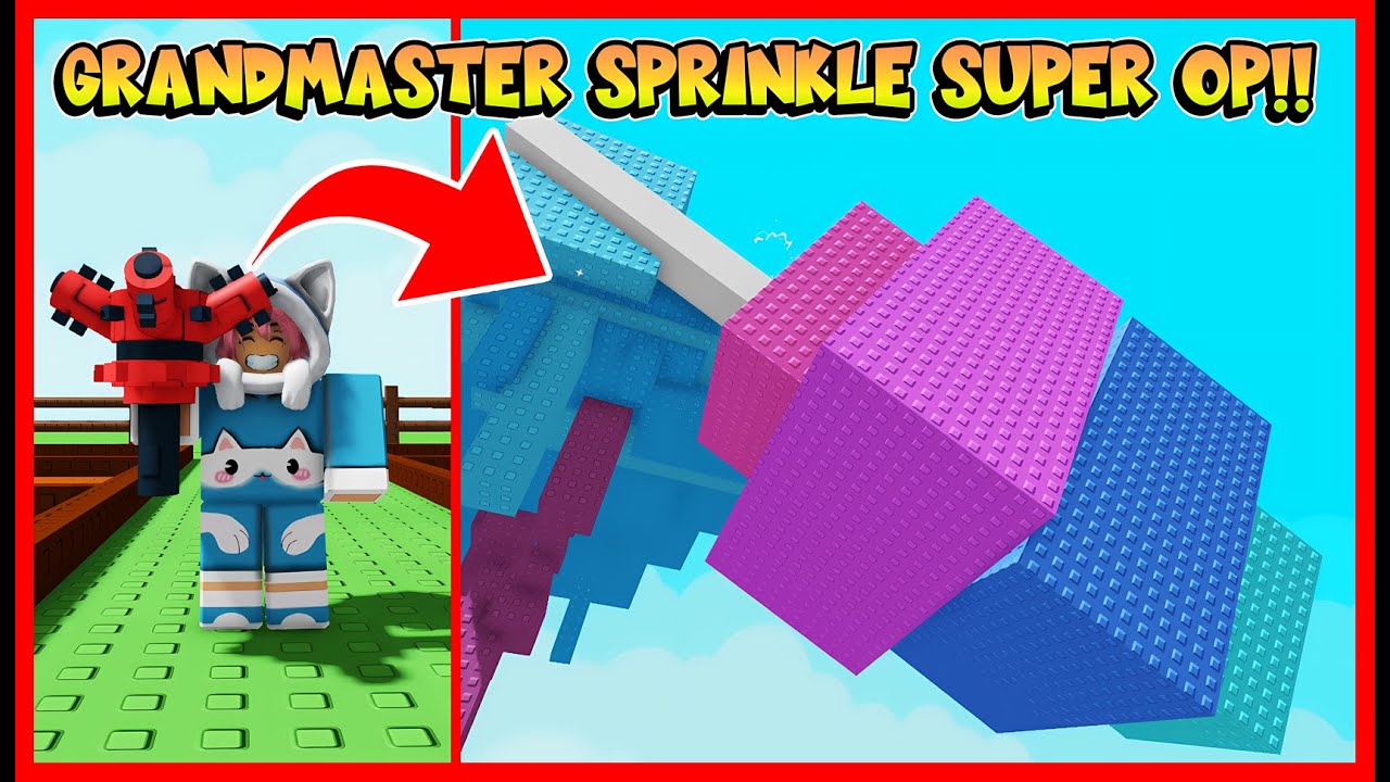 GRANDMASTER SPRINKLE TERLALU GEGEH !! LGSG JADI JUMBO !! ROBLOX