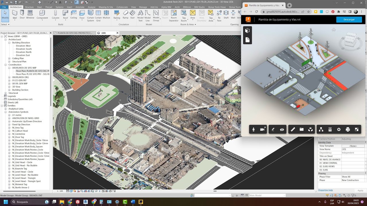Modelado de Entornos en 3D con Revit, Agisoft ,Nube de Puntos con Drone y Diroots