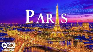 Paris 2026 [8K] 🇫🇷 City of Lights at Night – Eiffel Tower, Romantic Streets & Dazzling Skyline
