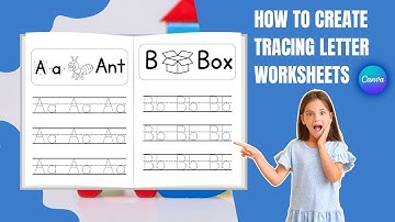 How to Create Tracing Letter in Canva (Without the annoying music bg)