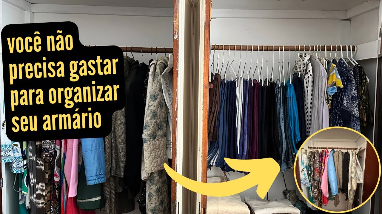 Organizei meu closet na Serra