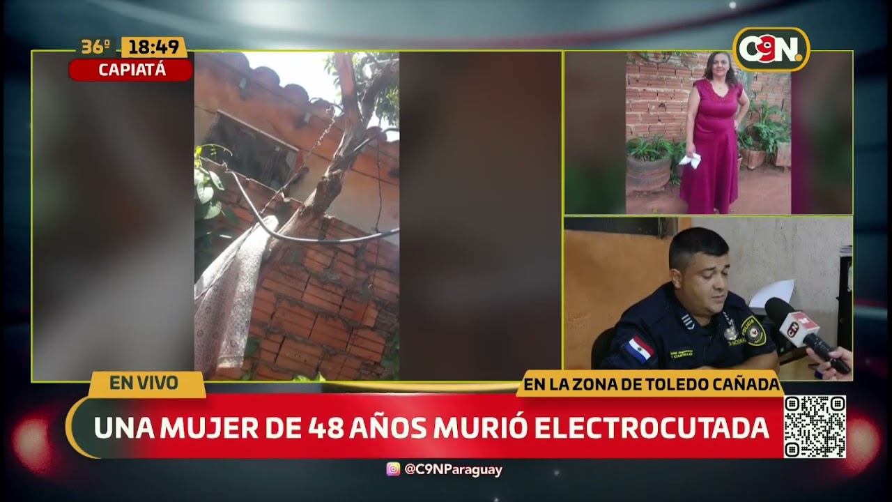 Mujer falleció tras recibir descarga eléctrica