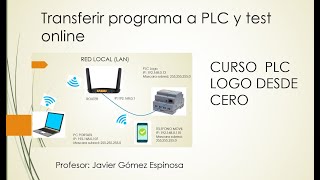 13#Curso PLC Logo-transferir un Programa del ordenador  al PLC y Test online. (Red WLAN) screenshot 2