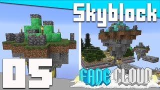 Minecraft: Fadecloud Skyblock - S3 05 - Emerald Island and Parkour! | Minecraft Skyblock Survival