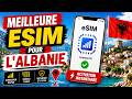 Meilleure eSIM pour l'Albanie 🇦🇱 Test, Prix et Avis