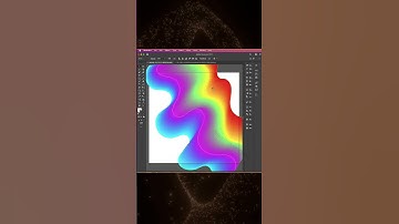Colourful Abstract Wave Line Design In Illustrator #blendtooleffect #illustration #shorts #ytshorts