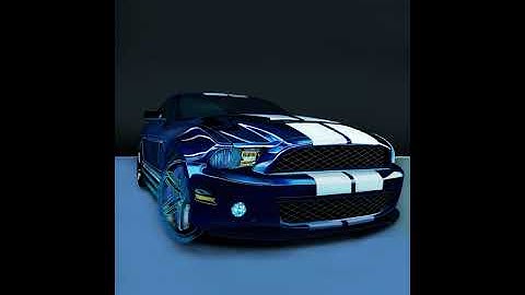 [ibispaintX]speedpaint] How to draw a realistic car| MustangGT | digitalpainting |timelapse #shorts