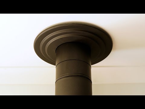 Video: Kako završiti strop u privatnoj kući s grijanjem na peć?