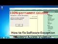 how to fix Software Exception c0000005 (memory Access Violation) in tally