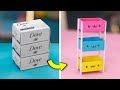 DIY Miniature organizer from waste boxes at home || How to make mini organizer