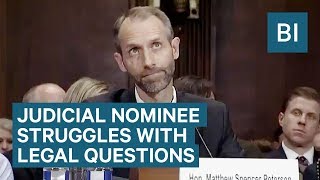 Watch One Of Trump's Judicial Nominees Struggle To Answer Basic Legal Questions