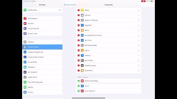 Add Screen Record to Control Center on iPad